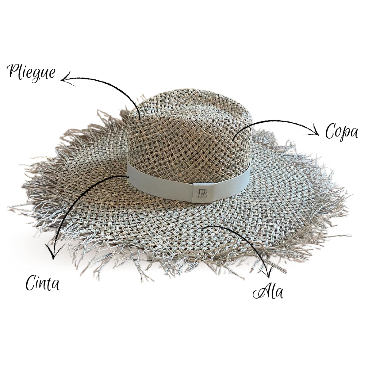 Sombrero Coral de Ala Ancha y Deshilachada - Sombreros Panamá Clásicos - Raceu Hats